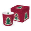 Taza Árbol Navidad Roja PPD con Caja Regalo