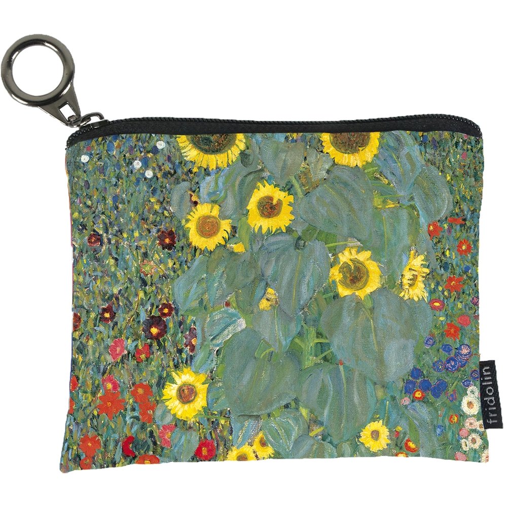 MINI MONEDERO CON CREMALLERA KLIMT JARDIN DE LA GRANJA | FRIDOLIN ARTE | 1 UNIDAD | 4031172192473