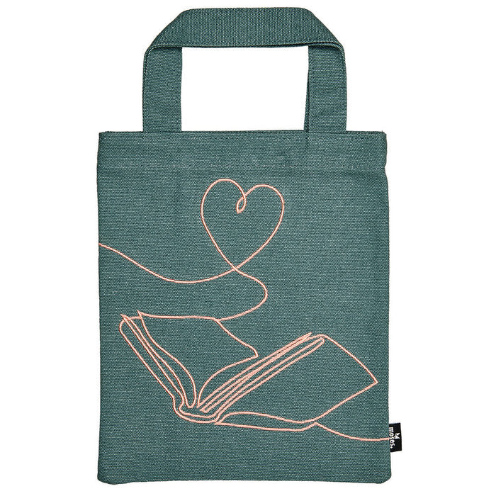 BOLSA DE TELA PARA LIBRO CON BORDADO | MOSES