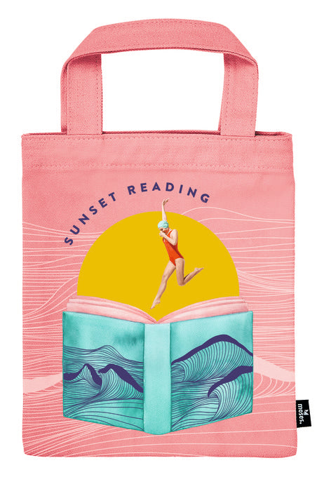 BOLSA DE TELA PARA LIBROS SUNSET READING | MOSES