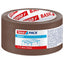 Pack 6 rollos cinta adhesiva para embalaje marron pp 66mx50mm