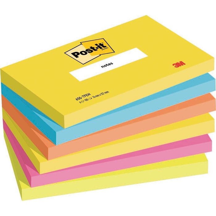 Bloc Espiral Estándar Liso 90g | Post-It | Cartón | Formato Estándar | Pack 1 Unidades