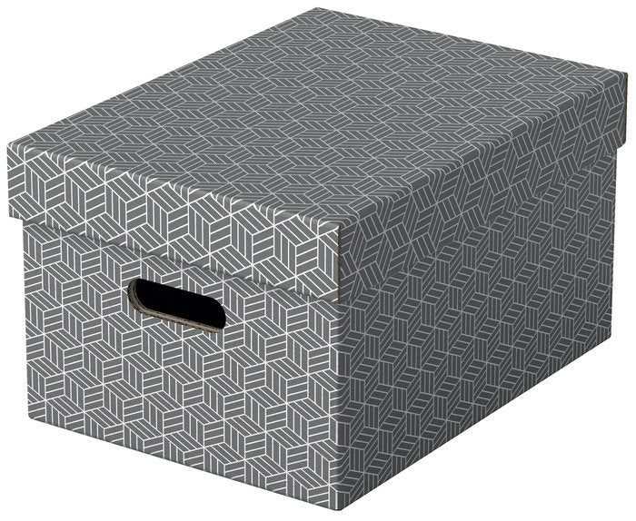 PACK 3U CAJA CARTON DECORATIVA GRIS 365X265X205 | LEITZ | 1 UNIDAD | 4049793072289