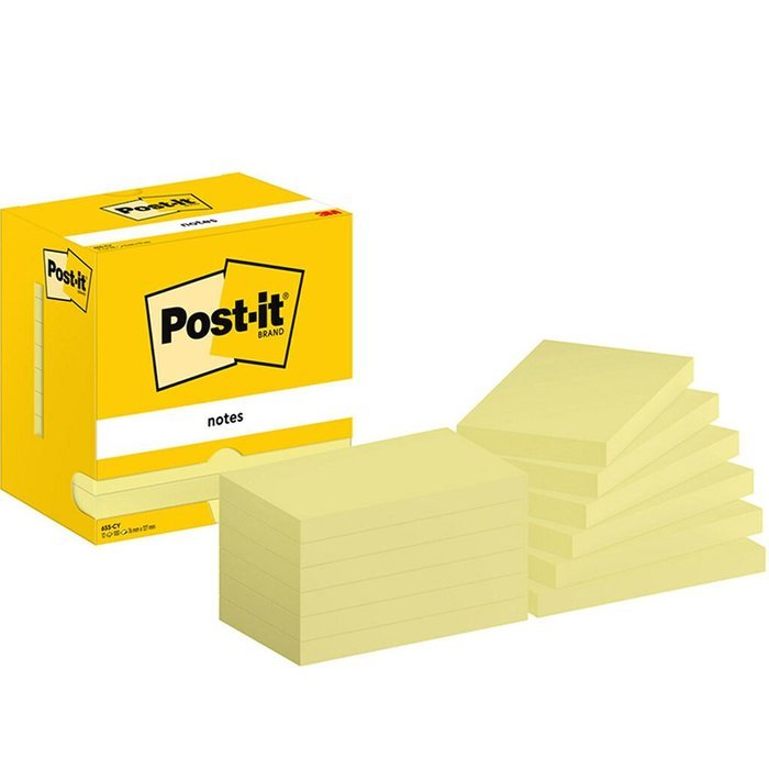 NOTA ADHESIVA POST-IT 76X127 100H AMARILLO | 1 UNIDADES | (POST-IT)