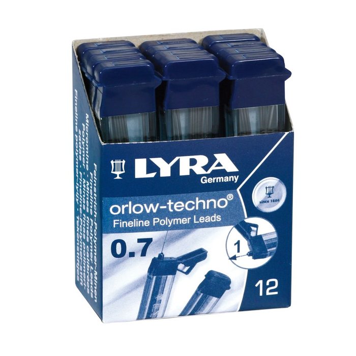 MINAS LYRA HB 07MM ORLOW TECHNO TUBO 12 UD | 12 UNIDADES | (LYRA)