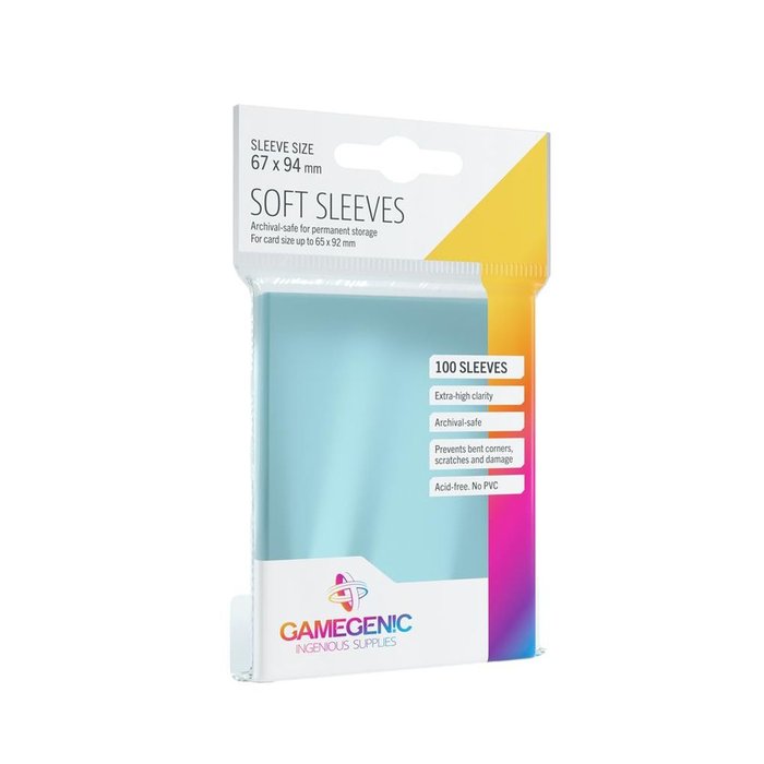 FUNDAS PARA CARTAS SOFT 76X10CM (100 UNIDADES) | ASMODEE JUEGOS | 1 UNIDAD | 4251715402115