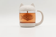 TAZA CON INFUSOR DE TE Y TAPA PECECITO | WINKEE | 1 UNIDAD | 4260348475816