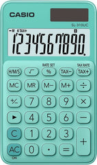 CALCULADORA CASIO BOLSILLO SL310UC VERDE | 1 UNIDADES | (CASIO)