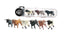 TUBO CON TOROS BRAVOS MINIS (6 UNIDADES) | DEQUBE | 1 UNIDAD | 4892900112008