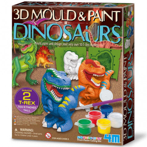 JUEGO MOULD&PAINT 3D DINOSAURIOS | 4M | 1 UNIDAD | 4893156047779