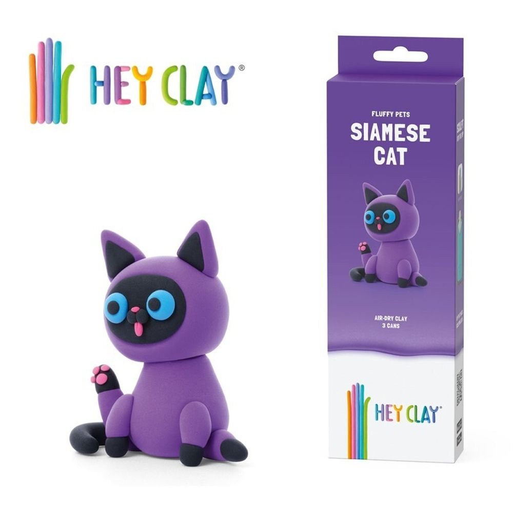 JUEGO HEY CLAY GATO SIAMES (3 BOTES) | 1 UNIDADES | (LUDILO)