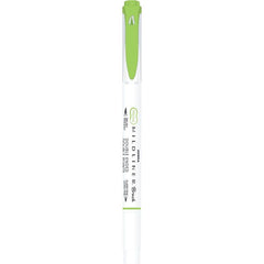 Rotulador Zebra Mildliner Doble Punta Pincel Verde | Zebra Pen | Pack 10 Unidades