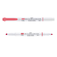 Rotulador Zebra Mildliner Cool & Refined Rojo | Zebra Pen | Pack 10 Unidades