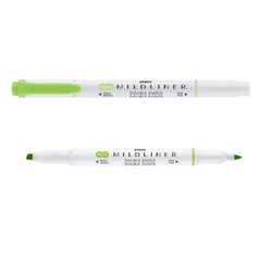 Rotulador Zebra Mildliner Cool & Refined Verde | Zebra Pen | Pack 10 Unidades