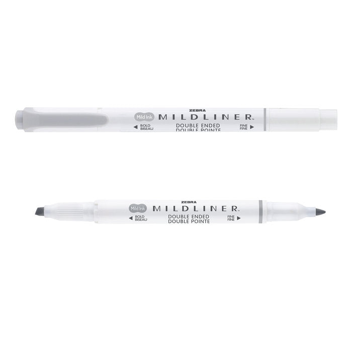 Rotulador Zebra Mildliner Cool & Refined Gris | Zebra Pen | Pack 10 Unidades