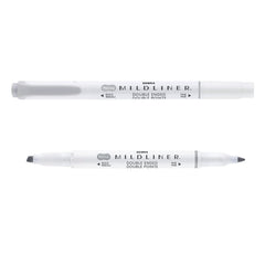 Rotulador Zebra Mildliner Cool & Refined Gris | Zebra Pen | Pack 10 Unidades