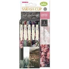 BOLIGRAFO ZEBRA SARASA CLIP GEL 5 COLORES CALMING MOMENT | 1 UNIDADES | (ZEBRA PEN)