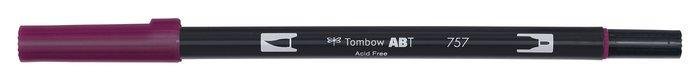 Rotulador Tombow Dual Brush 757 Port Red | Tombow | Pack 6 Unidades