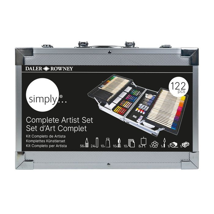 SET DE ARTE ESSENTIAL 122 PZAS MALETIN ALUMINIO | 1 UNIDADES | (DALER ROWNEY)