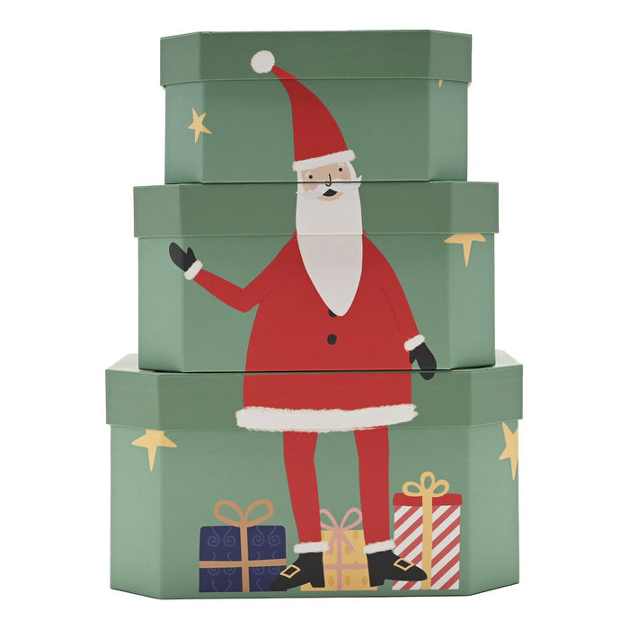 SET 3 CAJAS APILABLES DE PAPA NOEL | WIDDOP NAVIDAD | 1 UNIDAD | 5017224991170
