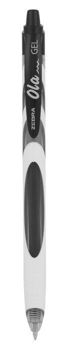 BOLIGRAFO ZEBRA OLA GEL 0,7 NEGRO | 12 UNIDADES | (ZEBRA PEN)