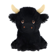 PELUCHE VACA NEGRA 18CM | KEEL TOYS | 1 UNIDAD | 5027148033269