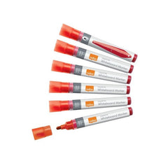 Rotulador Pizarra Obo Tinta Liquida Rojo Punta Conica | Esselte, S,A, | Pack 10 Unidades