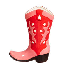 JARRON ROSA Y ROJO FORMA BOTA DE VAQUERO | SASS & BELLE | 1 UNIDAD | 5055259282481