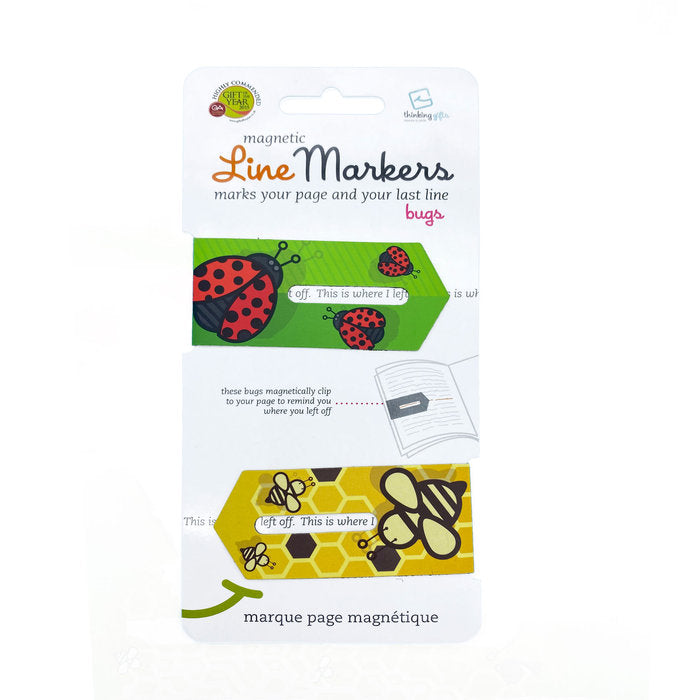 MARCAPAGINAS LINEMARKERS BUGS | 1 UNIDADES | (THINKING GIFTS)