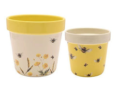JUEGO DE 2 JARDINERAS COUNTRY LIVING - ABEJAS | WIDDOP | 1 UNIDAD | 5063322071825