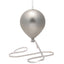 Globo plástico plateado con cinta WIDDOP 150 mm x 200 mm