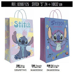 BOLSA REGALO PAPEL STITCH DISNEY ASA 14X32X40 RETORCIDA SUR | ANDINA | ENVASE 24 UDS. UNIDAD | 5205698777516
