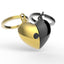 LLAVERO METALMORPHOSE LIFESTYLE - PUZZLE CORAZON ORO/NEGRO | METALMORPHOSE | 1 UNIDAD | 5404006038749