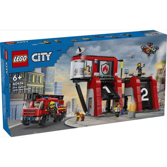 LEGO PARQUE DE BOMBEROS CON CAMION DE BOMBEROS | LEGO CITY | 1 UNIDAD | 5702017582962