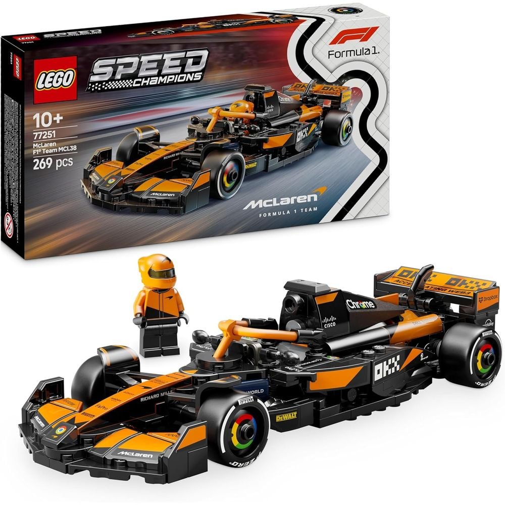 LEGO COCHE DE CARRERAS MCLAREN F1 TEAM MCL38 | LEGO SPEED CHAMPIONS | 1 UNIDAD | 5702017816180