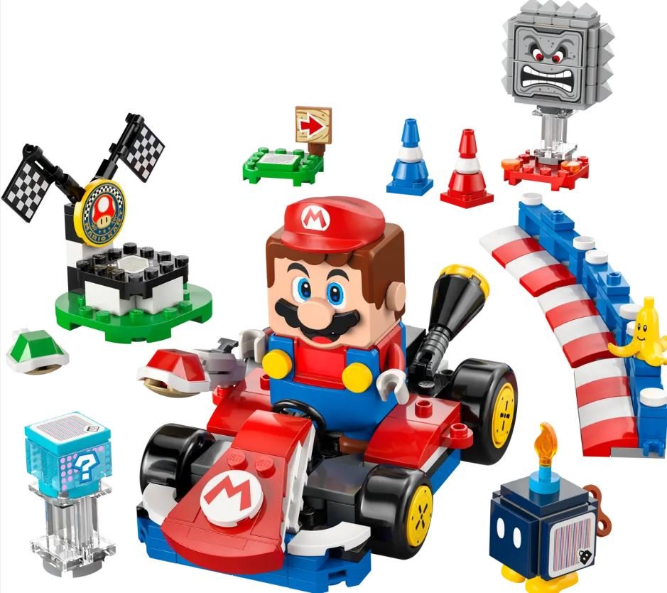 LEGO MARIO KART MARIO INTERACTIVO Y KART ESTANDAR | LEGO SUPER MARIO | 1 UNIDAD | 5702017816609