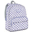 MOCHILA ESCOLAR CON BOLSILLO CUADRADOS Y CORAZONES | DERFORM