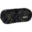 Portatodo ovalado 1 cremallera estampado neon amarillo DERFORM