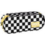 Portatodo Ovalado 1 Cremallera Amarillo Cuadros Negro Blanco Derform