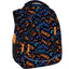 Mochila escolar triple estampado gamer azul y naranja DERFORM