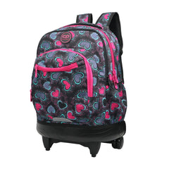 MOCHILA ESCOLAR + CARRO COMPACT BUZZER PINK DEEP LOVE | COOLPACK