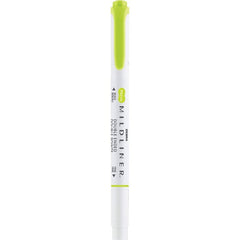 Rotulador Zebra Mildliner Doble Punta Refresh Verde Claro | Zebra Pen | Pack 10 Unidades