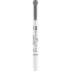 Rotulador Zebra Mildliner Doble Punta Friendly Gris Oscuro | Zebra Pen | Pack 10 Unidades