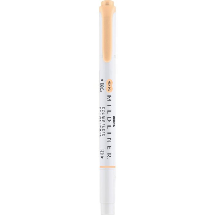 Rotulador Zebra Mildliner Doble Punta Gentle Naranja | Zebra Pen | Pack 10 Unidades