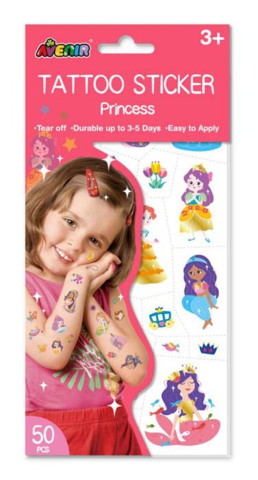 TATUAJES TEMPORALES PRINCESAS AVENIR | AVENIR | 1 UNIDAD | 6920773381509