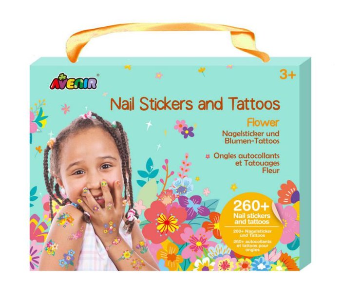 SET PEGATINAS UÑAS Y TATUAJES FLORES AVENIR | AVENIR | 1 UNIDAD | 6920773382070