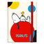 Libreta tapa dura pequeña A7 Snoopy Colorfull Marca Premium Paper