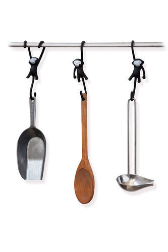 COLGADORES DE COCINA BLACK MONKEYS PACK 3 UDS | MAGS BRANDS | 1 UNIDAD | 7290018009819