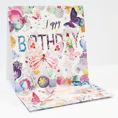 TARJETA FELICITACION GREETING CARD 3D POP-UP HAPPY BIRTHDAY | PICTURA | 1 UNIDAD | 7316197936576