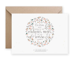 TARJETA LA CURVA MAS BONITA DE CUALQUIER MUJER ES SU | THE GREAT MOUSTACHE | 1 UNIDAD | 7427136858085
